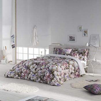 Cama 150 cm Funda nórdica con Botones ETHERE Viani Magenta
