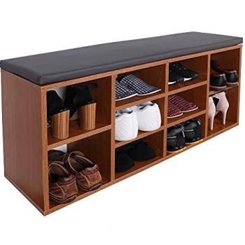 Rangement chaussures RICOO avec banc et coffre WM033-ER-A