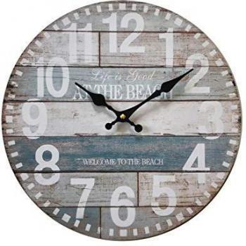 Mobili Rebecca Pendule Horloge Murale 33,8 cm