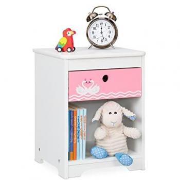 Cameretta Bimbi Relaxdays: Comodino con Cassetto