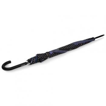 Isotoner Canne Parapluie Patchwork Plume ST Femme