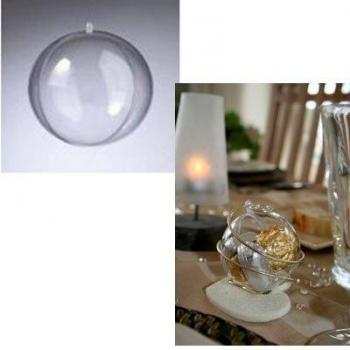 Boule en plastique cristal