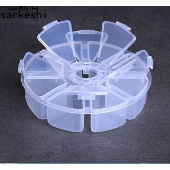 10 cm Round Plastic Organizer for Jewelry and Crafts