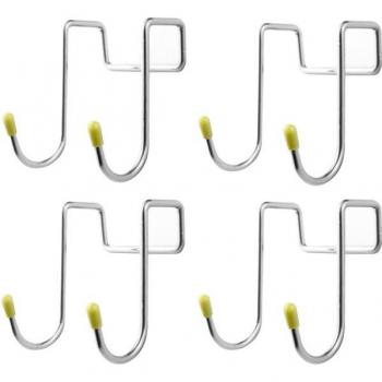 4pcs Double S Hooks Stainless Steel for Hanging Wall and Door