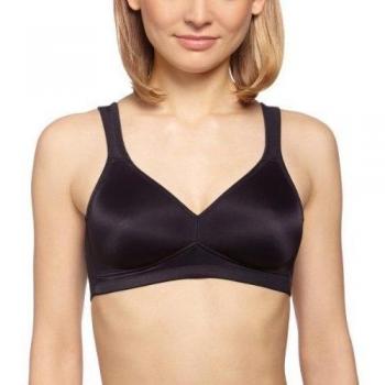 Black Twin Seamless Soft Cup Bra (36F)