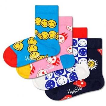 Calcetines Altos SmileyWorld 4-Pack para Niños