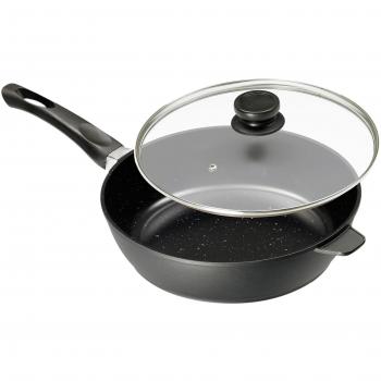 KING Bratpfanne 24 cm Keramik, Deckel aus Glas – Induktionsgarantie