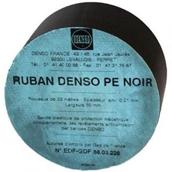Bande de protection noire Denso PE 50mm