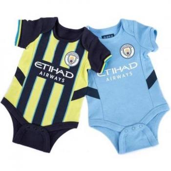 Manchester City FC 2024/25 Newborn Dress – Pack of 2 for ages 9-12 months
