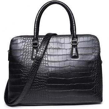 Wimona Arianna Handtas Zwart – Schwarzer Clutch mit Gürtel