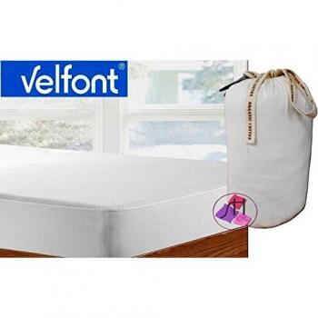 Velfont White Breathable Fitted Sheet 135 cm