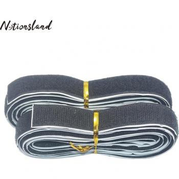 Black Double-Sided Nylon Hook and Loop Tape 1M/3M