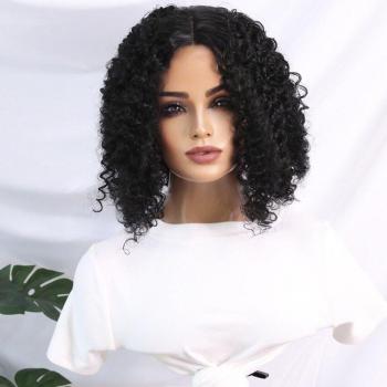 Women’s 14 Inch Brown Lace Middle Part Synthetic Wig