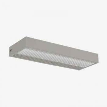SML² 220 LED-Wandleuchte von Serien Lighting, silbernes Design und Rasterstruktur