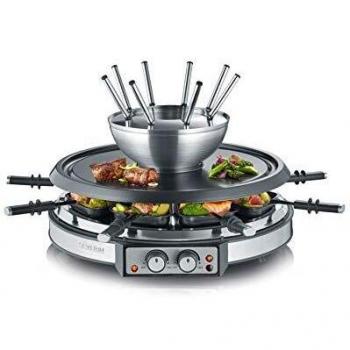 Stainless Steel 8-Person Fondue Grill
