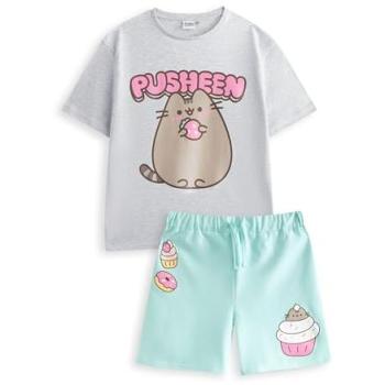 Mädchen‑Set „Vansila Underground“: Baumwoll‑Tee und Shorts mit Pusheen