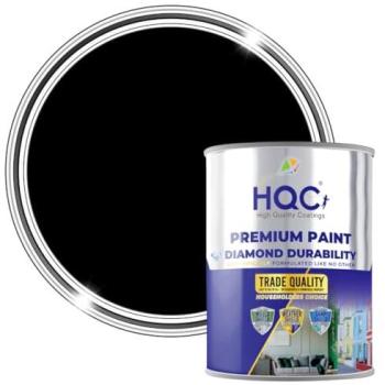 HQC 5-Liter Satin Black Wall Coating – Smooth Finish
