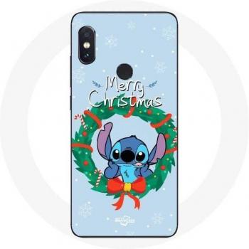 Hoesje voor Xiaomi Redmi Note 5 Pro Stitch Kerst Sneeuw Blauw