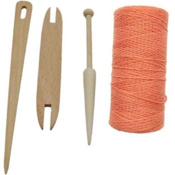 4pcs Natural Wooden Shuttle Sticks for Knitting