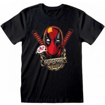 Unisex Adult Deadpool Gangsta Tee Shirt Size XXL, Navy