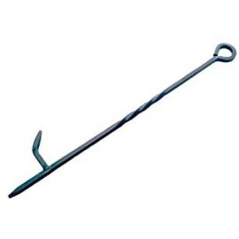 Gancho metálico atizador negro 45,5 cm