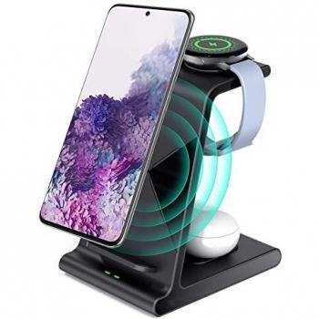 Aukvite 3-in-1 Fast Wireless Charging Station