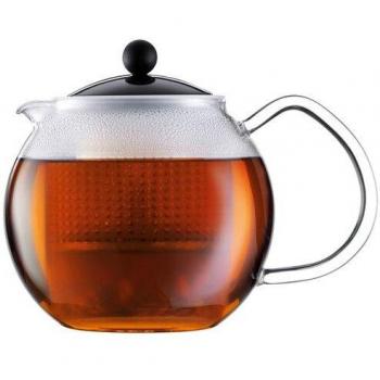 Bodum Tetera de Émbolo Negro 0,5 Litros – Diseño Compacto