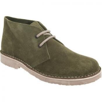Real Suede Round Toe Unlined Desert Boots
