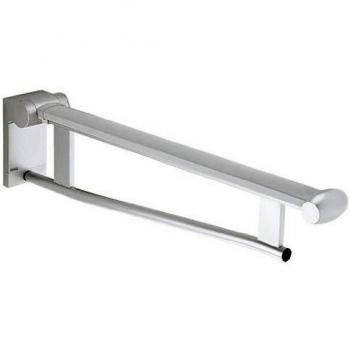 Keuco Plan Care Stützklappgriff Waschtisch 650 mm, verchromt/lichtgrau