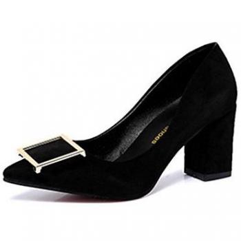Scarpe da sera donne tacco alto scamosciato nero rosso grigio