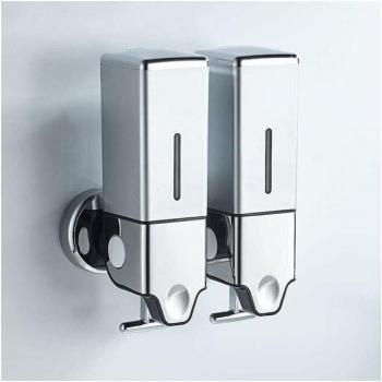 Dispenser 1000 ml Argento per Bagno, Cucina, Hotel