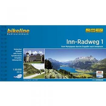 Inn-Radweg / Inn-Radweg 1: Vom Malojapass durchs Engadin nach Innsbruck, 1:50.000, 230 km