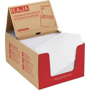 RAJA Dokumententaschen DL PE Transparent 22,5 x 11,5 cm 250 Stück