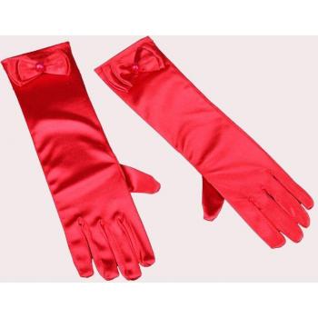 Mains satinées longues à nœud, accessoires festifs d’été