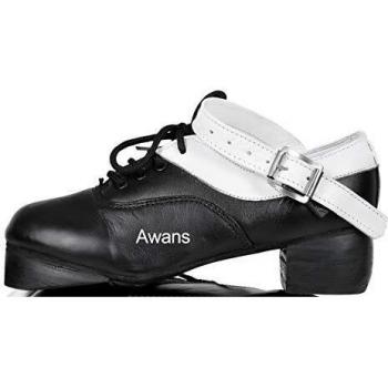 Soft‑White Lined Irish Dance Shoes – Heavy, Loud, UK 1