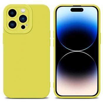 Étui de Protection en Silicone FLUID JAUNE pour iPhone 14 PRO MAX