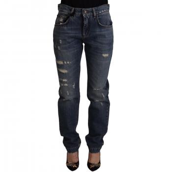 Jeans Blu con Patches Dolce & Gabbana