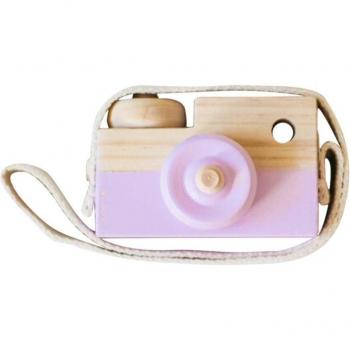3 Colors Wooden Camera Mini Toy for Kids Birthday Decor