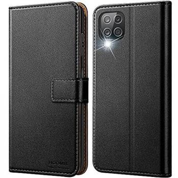 Étui en cuir avec protection pour Samsung Galaxy A12
