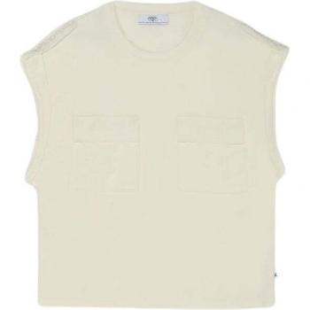 LE TEMPS DES CERISES Damen T-Shirt Freesia mit Brusttasche, Größe S, weiß