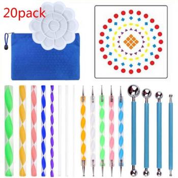 Set Mandala de Puntos: Plumas y Bocadillos