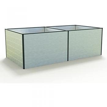 Aluminium Hochbeet 235 x 119 x 77 cm wetterfest und stabil