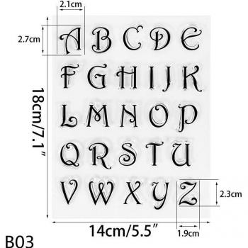 Fondant Flair Silicone Alphabet/Multi‑Num Stamps