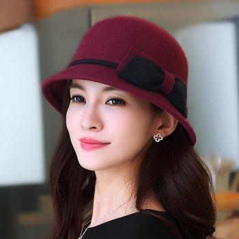 Chapeau Fedora Chic – Feutre Noble – Nœud Papillon – 100 % Laine – Haute Couture