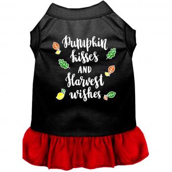 3X-Large Black and Red Dog Dress with Pumpkin Print from Mirage Pet Products