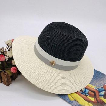 Pajita Jazz Sombrero Ala Ancha Mujer Protector Solar