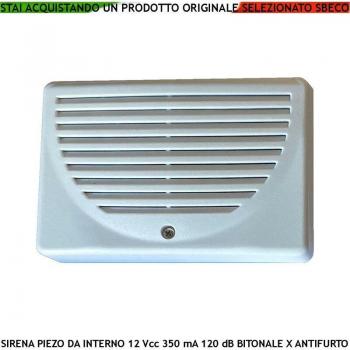 Piezo Securvera 120 dB 12 V Assorbimento