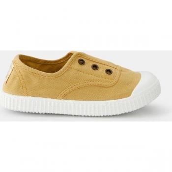 Baskets Éco-Victoria – Tissu Recyclé Jaune, 31 Masculin