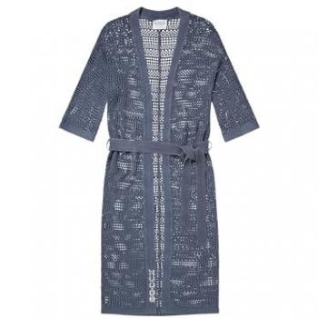 SOCCX Damen Glitzer-Cardigan in Blueberry, Größe L