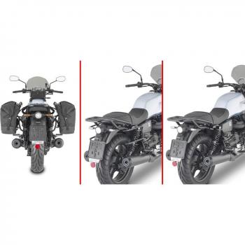 Support top case Givi pour Moto Guzzi V7 Stone (2021) avec attache rapide REMOVE-X